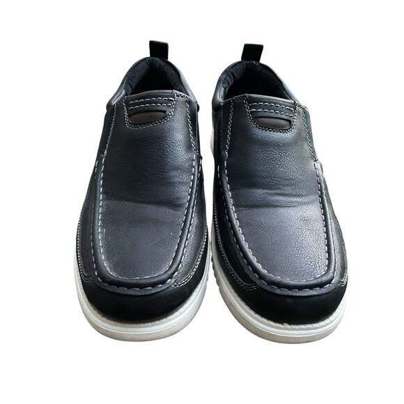 Crepuscolo SZ 7 M Men's Leather Moc Toe Loafers Slip On Shoes White Sole Preppy - Picture 5 of 7